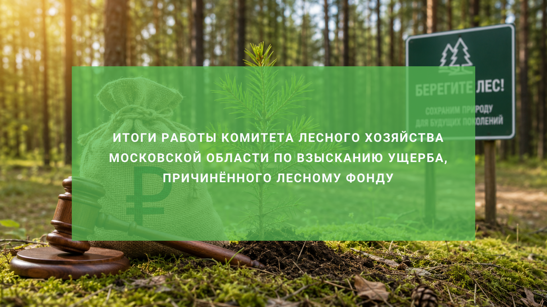 Итоги работы Комитета лесного хозяйства Московской области по взысканию ущерба, причинённого лесному фонду, за май 2026 года