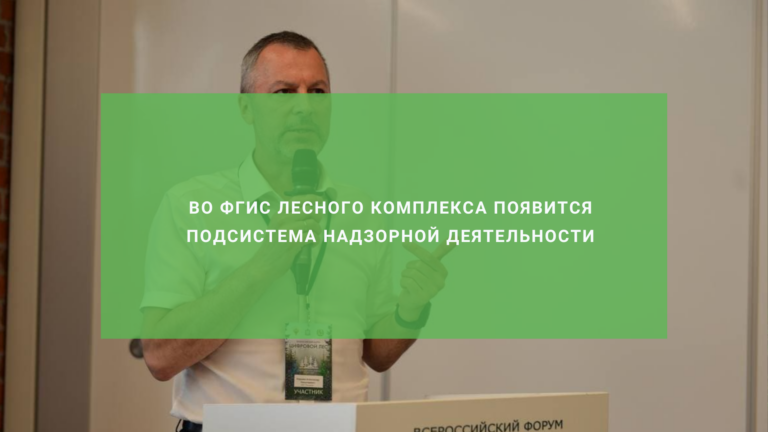 Во ФГИС Лесного комплекса появится подсистема контрольно-надзорной деятельности