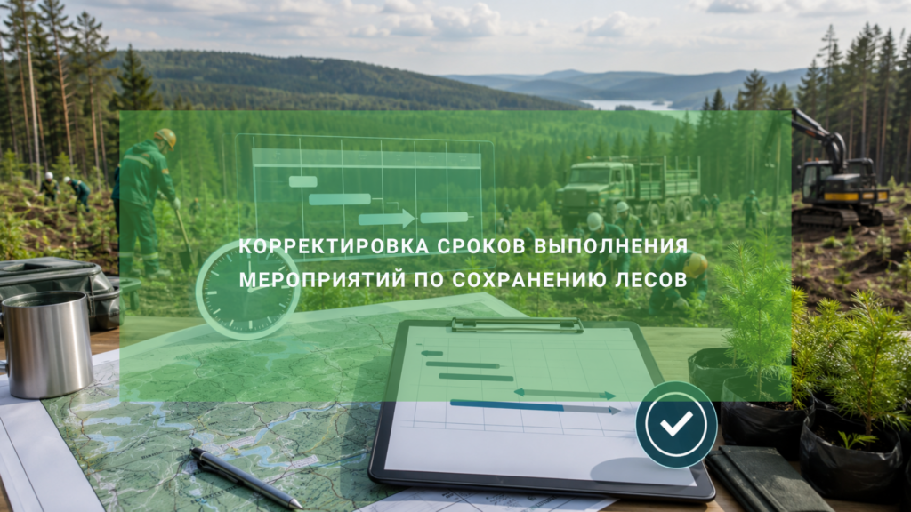 Корректировка сроков выполнения мероприятий по сохранению лесов