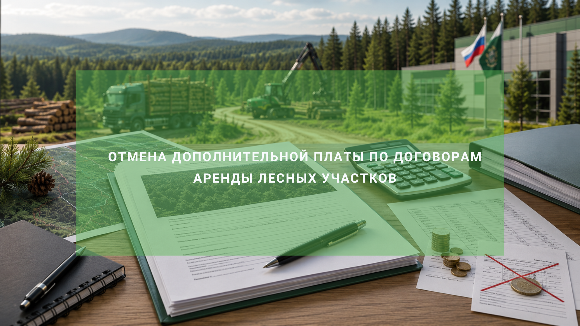 Отмена дополнительной платы по договорам аренды лесных участков