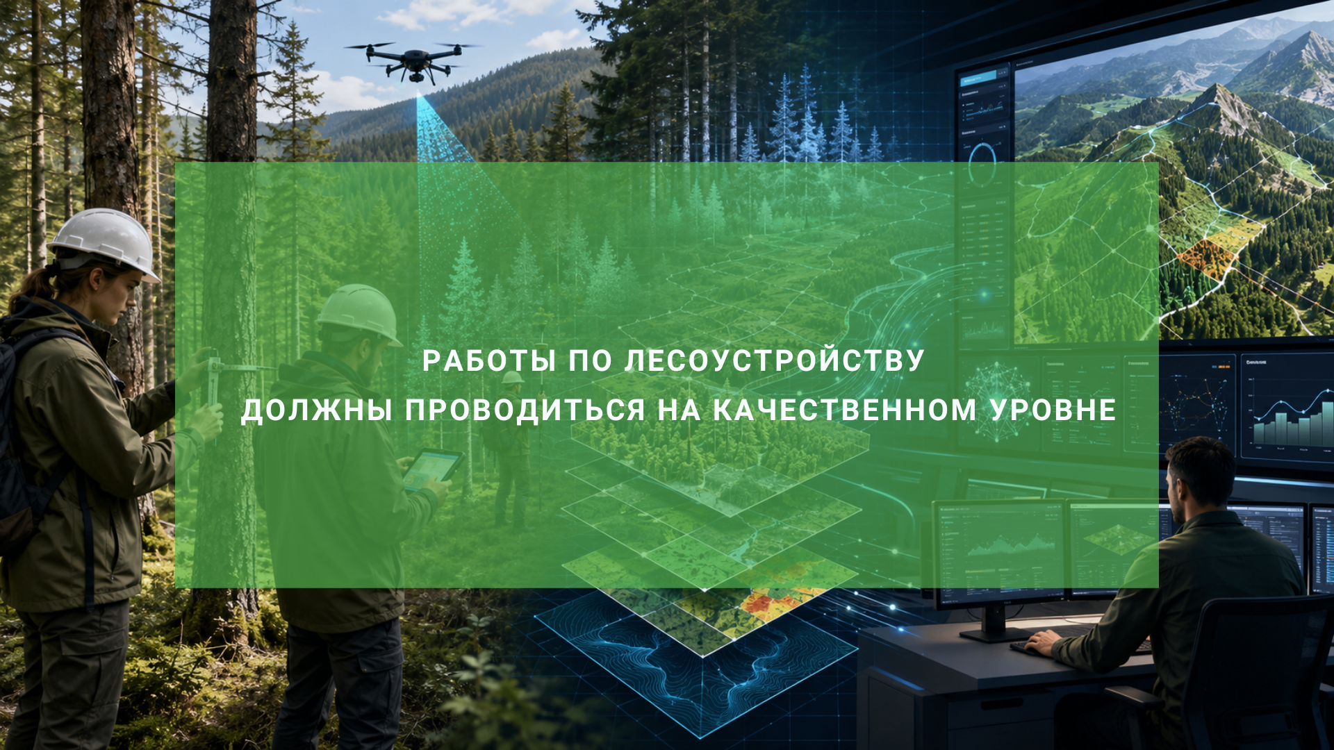 Работы по лесоустройству должны проводиться на качественном уровне