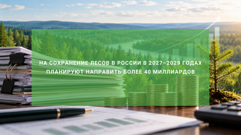 На сохранение лесов в России в 2027–2029 годах планируют направить более 40 миллиардов рублей