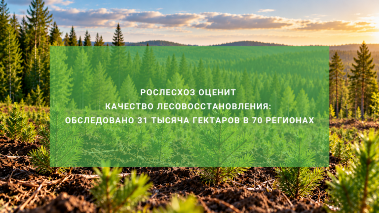 Рослесхоз оценит качество лесовосстановления: обследовано 31 тысяча гектаров в 70 регионах России