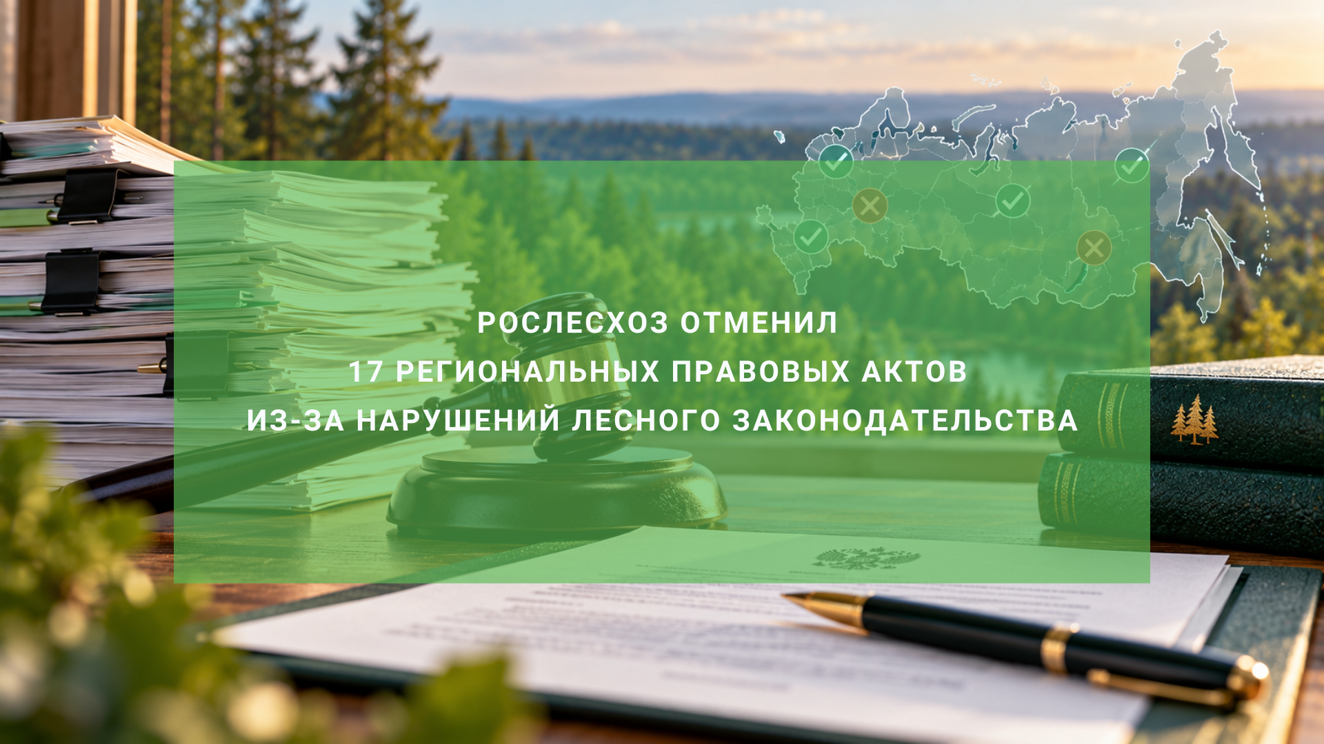 Рослесхоз отменил 17 региональных правовых актов из-за нарушений лесного законодательства