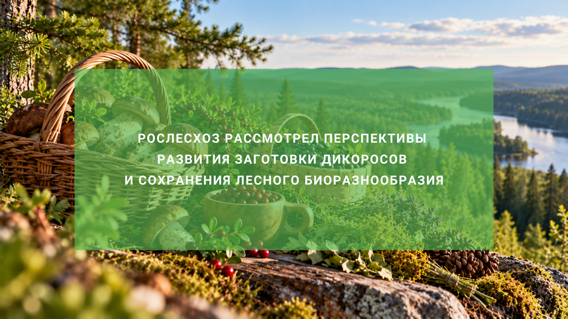 Рослесхоз рассмотрел перспективы развития заготовки дикоросов и сохранения лесного биоразнообразия